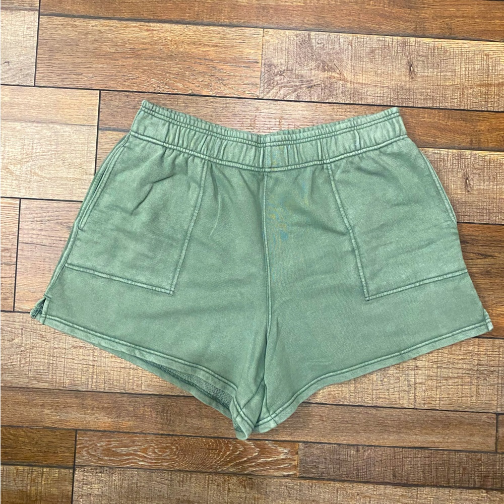 Aerie Women’s Soft Lounge Shorts Olive Green XL